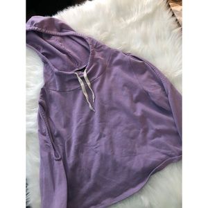Purple Hoodie with Cut out shoulders!